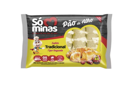 PAO DE ALHO SO MINAS TRADICIONAL COM QUEIJO 400G
