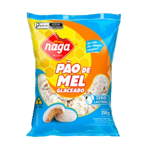 PAO DE MEL NAGA GLACEADO ZERO LACTOSE 250G