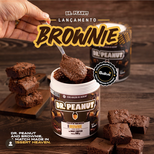 PASTA DE AMENDOIM DR PEANUT BROWNIE 600GR