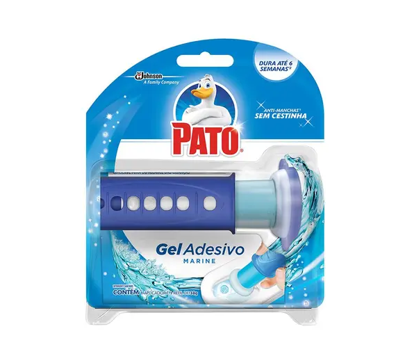 PATO GEL ADESIVO AZUL 6 DISCOS COM APLICADOR + REFIL 38G