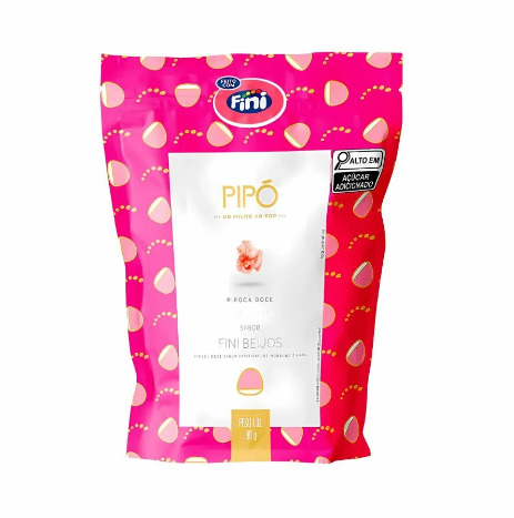 PIPOCA DOCE PIPO FINI BEIJOS 80G