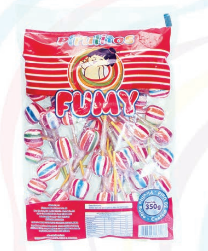 PIRULITO BOLAO FUMY COM 50 UNIDADES 350GR