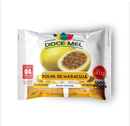 POLPA FRUTA DOCE MEL MARACUJA 400G