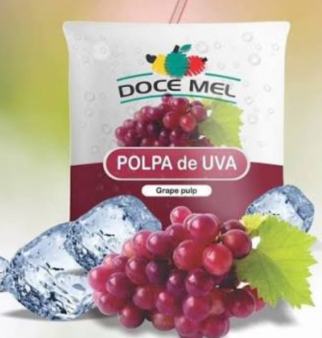 POLPA FRUTA DOCE MEL UVA 400G