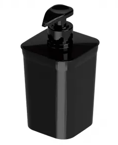PORTA SABAO/DETERGENTE LIQUIDO NITRON PRETO 16CM