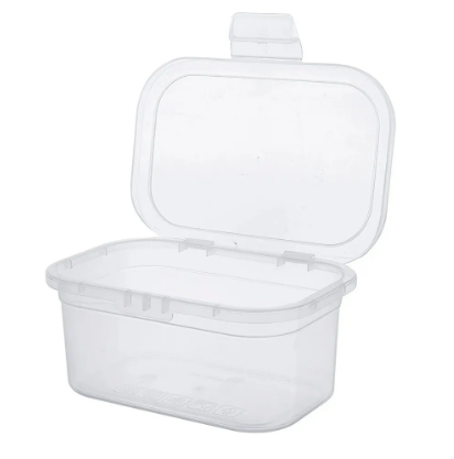 POTE COM TAMPA FIXA TRANSPARENTE 600ML