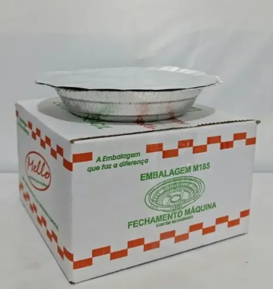 PRATO DE ALUMINIO MELLO FECHAMENTO MAQUINA M185 C/100  730ML