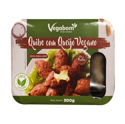 QUIBE COM QUEIJO VEGANO VEGABOM 300GR