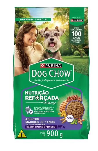 RACAO DOG CHOW ALTA PROTEINA ADULTO 900G