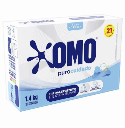 SABAO EM PO OMO PURO CUIDADO 1,4 KG