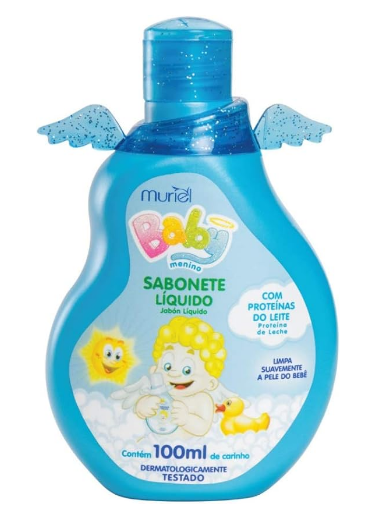 SABONETE DE GLICERINA LIQUIDO MURIEL BABY AZUL COM CAMOMILA 500ML