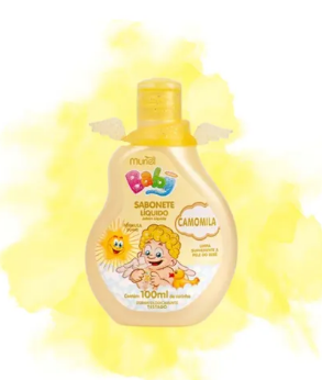 SABONETE DE GLICERINA LIQUIDO MURIEL BABY COM CAMOMILA 500ML.