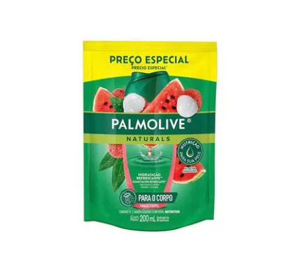 SABONETE LIQUIDO PALMOLIVE NATURALS HIDRATACAO REFRESCANTE MELANCIA REFIL 200ML