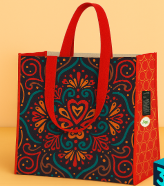 SACOLA RETORNAVEL RAFIA R-10 35X30X18