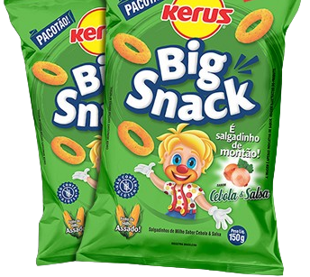 SALGADINHO KERUS BIG SNACK CEBOLA E SALSA 150G