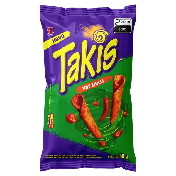SALGADINHO TAKIS HOT CHILI 56G