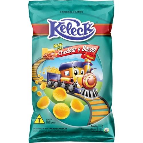 SALGADINHOS KELECK MAX CHEDDAR COM BACON 150G