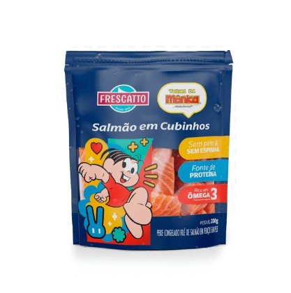 SALMAO EM CUBINHOS FRESCATTO TURMA DA MONICA 200G