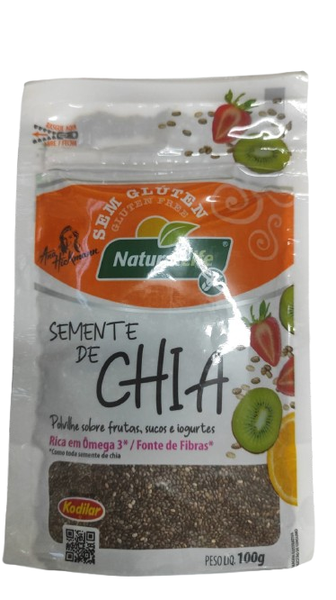 SEMENTE DE CHIA NATURAL LIFE SEM GLUTEN 100G