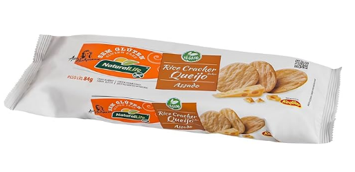 SNACK DE ARROZ RICE CRACKER MOSTARDA E MEL ASSADO SEM GLUTEN NATURALLIFE 84GR