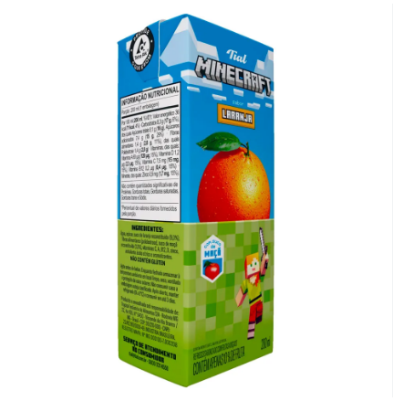 SUCO PRONTO TIAL MINECRAFT LARANJA 200ML