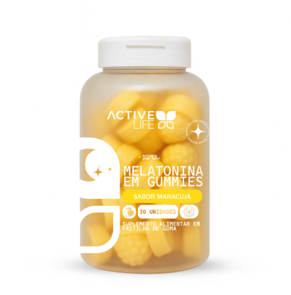 SUPLEMENTO ALIMENTAR ACTIVE LIFE MARACUJA EM GOMAS COM 3O UN