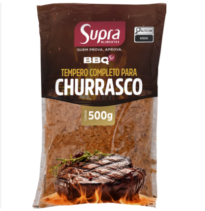TEMPERO COMPLETO PARA CHURRASCO SUPRA 500G