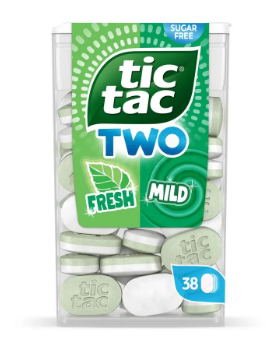 TIC TAC TWO MENTA FRESH/MENTA SUAVE 38,5GR