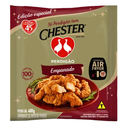 TIRA DE FRANGO EMPANADO CHESTER PERDIGAO 400G