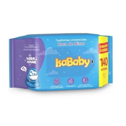 TOALHA UMEDECIDA ISABABY HORA DE NINAR COM 140 UN