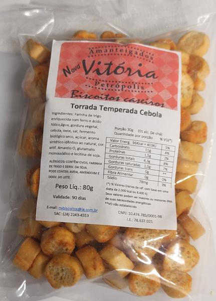 TORRADA TEMPERADA NOVA VITORIA CEBOLA 80G
