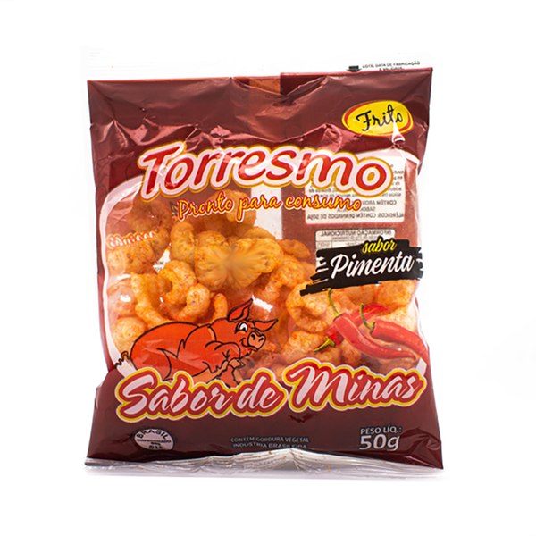 TORRESMO SABOR DE MINAS FRITO SABOR PIMENTA 50GR