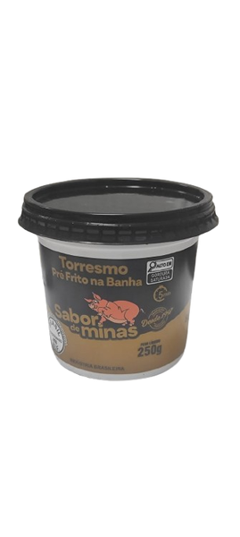 TORRESMO SABOR DE MINAS PRE FRITO NA BANHA POTE 250G