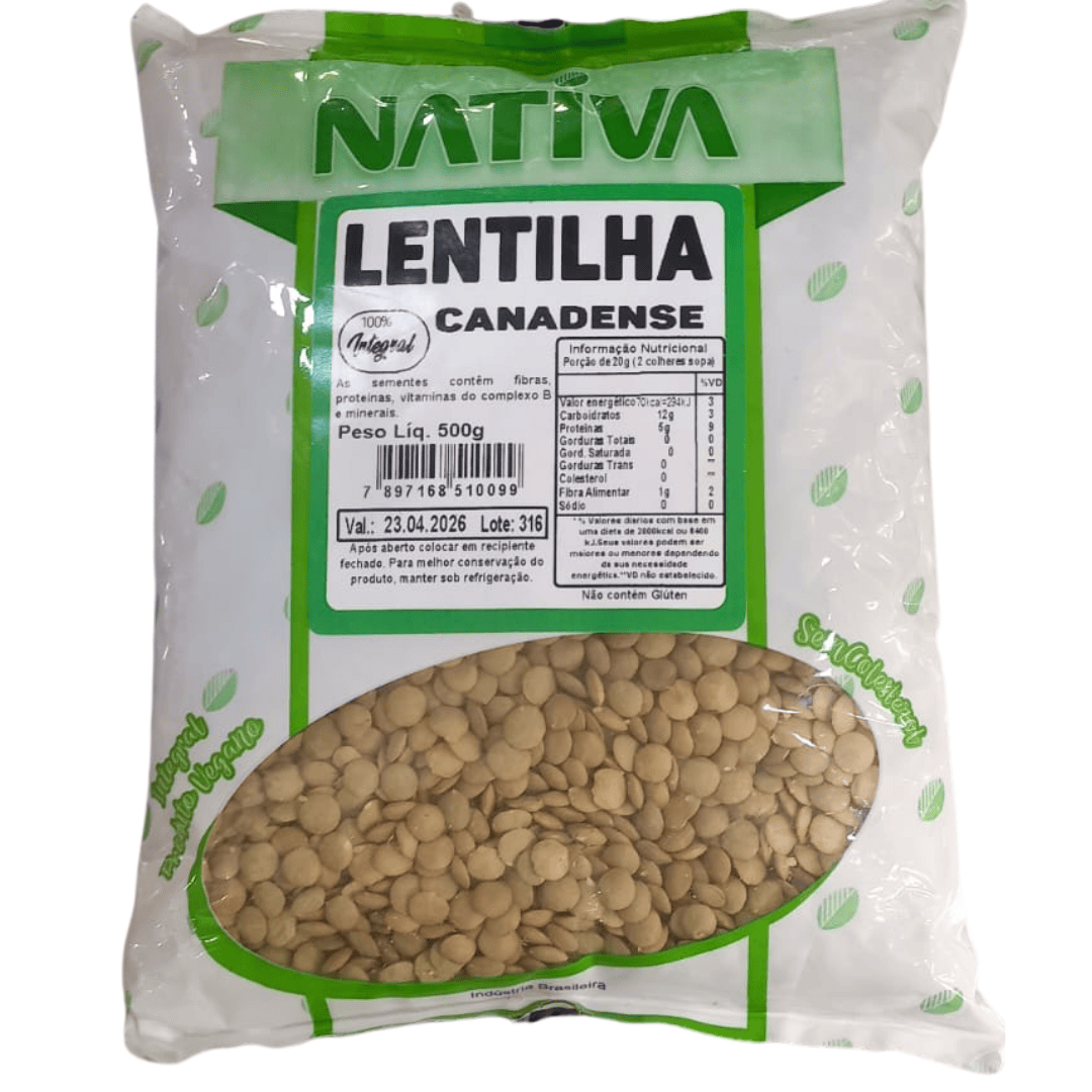 Lentilha Canadense Nativa, 500g
