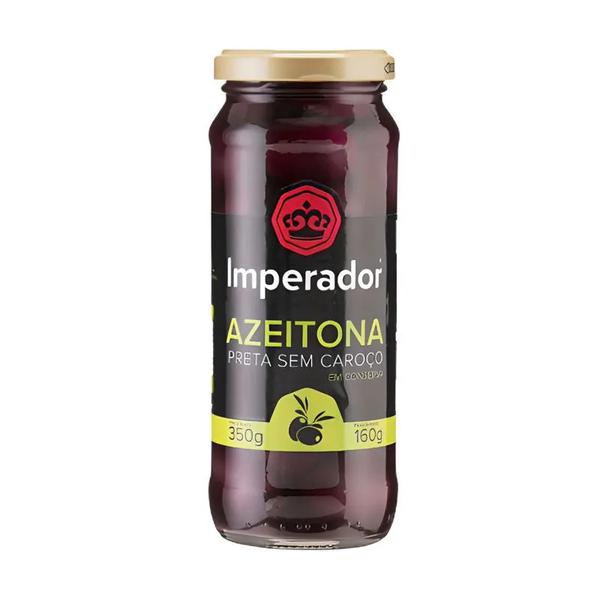 Azeitona Imperador Preta s/ Caroço 160g