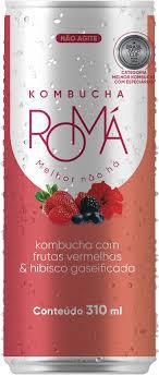 BEB KOMBUCHA ROMA FRUTAS VERMELHAS 310ML