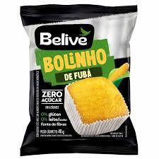 BOLINHO BELIVE FUBA ZERO 40G