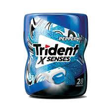 CHICLE TRIDENT X SENSES PEPPERMINT 54G
