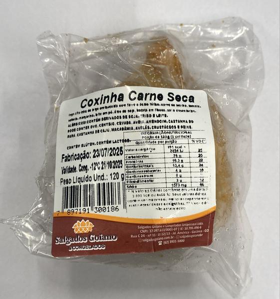 COXINHA DE CARNE SECA SALGADOS GOIANO 120G