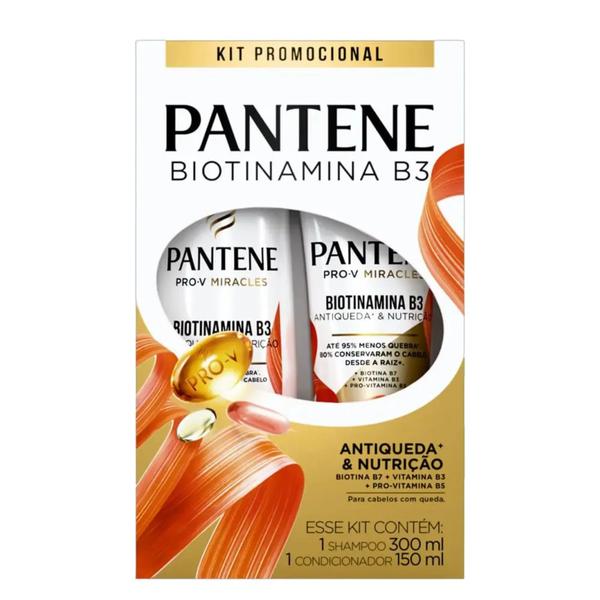 KIT PANTENE SHAMPOO BIOTINAMINA 300ML
