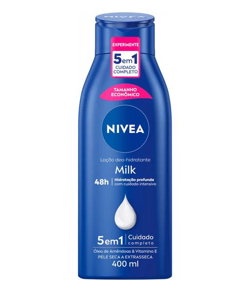LOCAO HID NIVEA MILK PELE SECA E EXTRASECA 400ML