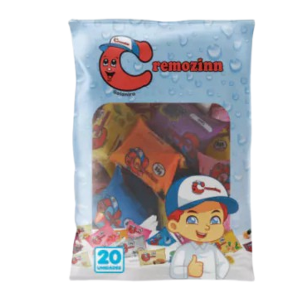 PACOTE CREMOZINN TUBO SABORES 20UN