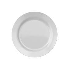 PRATO NADIR OPALINE RASO BRANCO 27CM