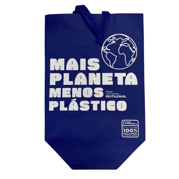 Sacola em TNT Ecológica Azul, 33x42