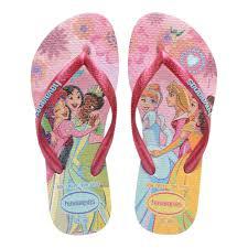 Sandalha Havaiana Kids Princess Rosa Glow 33-34