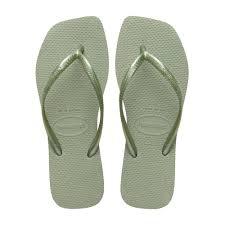 Sandalha Havaiana Slim Square Smoke Green 37-38