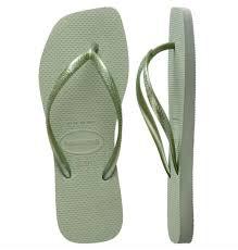 Sandalha Havaianas Slim Square Smoke Green 36-37