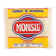 FARINHA DE MANDIOCA MONSIL 1KG TORRADA
