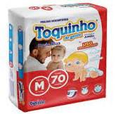 FRALDA DESCARTÁVEL TOQUINHO GENTE JUMBO M 70UN