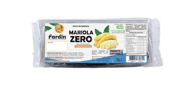 MARIOLA FARDIN 250G ZERO AÇÚCAR